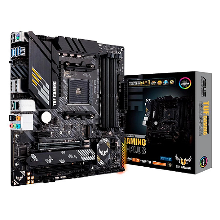 Placa-Mãe ASUS TUF Gaming B550M-Plus, AMD AM4, mATX, DDR4, Preto - 90MB14A0-C1BAY0