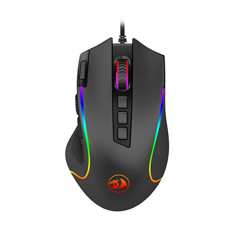 Mouse Gamer Redragon Predator, Chroma RGB, 8000DPI, 9 Botões, Preto - M612
