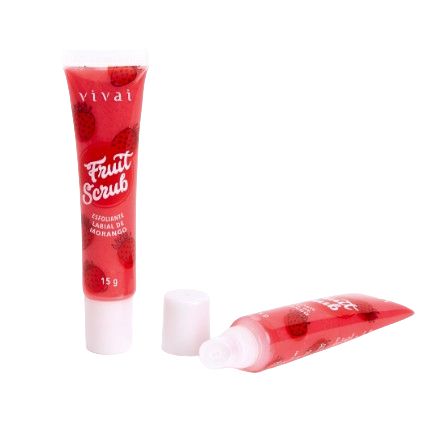 Esfoliante Labial 15gr - Vivai - Sabor: Morango