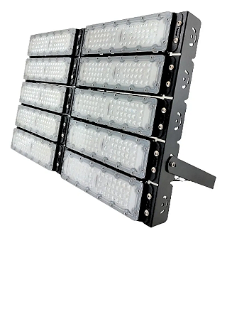 Refletor LED Modular 500W Prova D'água 110v/220v 6500k Branco Frio Bivolt Potente Aluminio