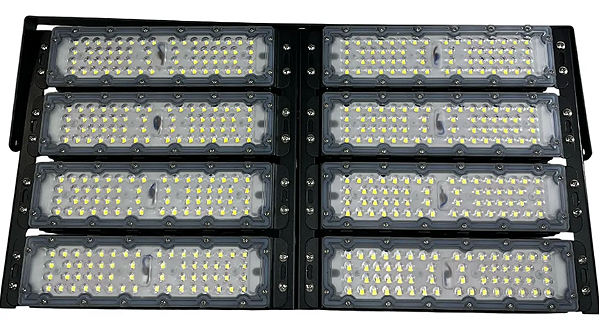 Refletor LED Modular 400W Prova D'água 110v/220v 6500k Branco Frio Bivolt Potente Aluminio