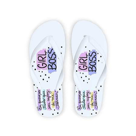Chinelos Personalizados Dia Internacional da Mulher
