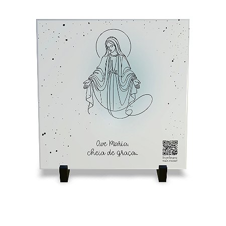 Azulejo Personalizados Decorativo Religiosa Com QR Code Oracões Interativas