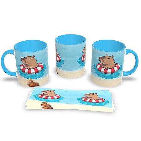 Caneca Capivara Estilizada – Ideal para Amantes de Animais e Natureza