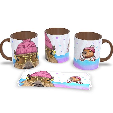 Caneca Capivara Presente Perfeito para Quem Ama Bichos e Café