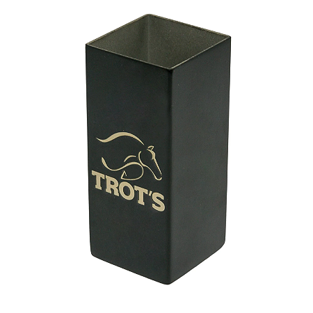 COPO INOX QUADRADO TROTS - PRETO FOSCO