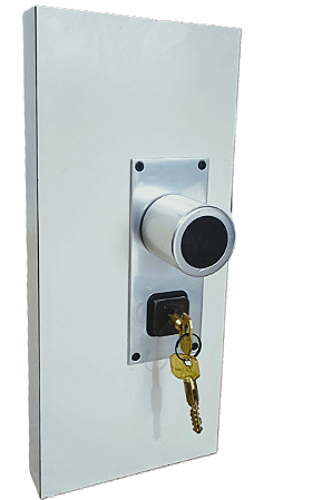 FECHADURA QUADRICHAVE LOCKWELL PARA PORTA EXTERNA - 40T PRATA