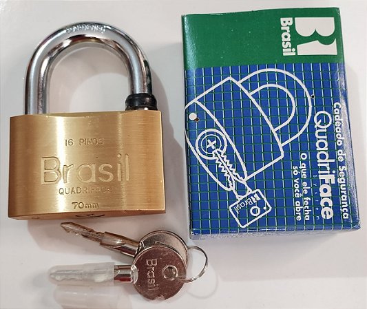 CADEADO CHAVE TETRA BRASIL 70MM