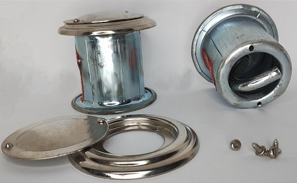 GANCHO DE EMBUTIR PARA REDE FERRO CROMADO