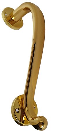 PUXADOR ALÇA DE LATÃO DOURADO PARA JANELA, PORTA BALCÃO, PORTA DE CORRER OU DE ABRIR - 412 LPE