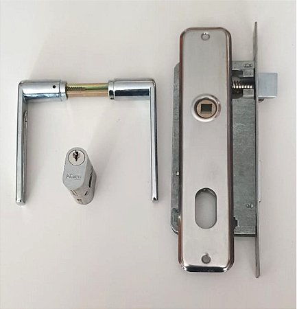 FECHADURA LA FONTE 40MM PARA PORTA EXTERNA - CILINDRO DE LATÃO  - 3 F-40