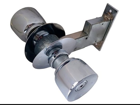 FECHADURA TUBULAR LATÃO CROMADO PARA BANHEIRO 7030 - A