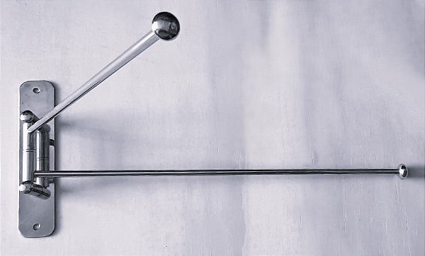 SUPORTE PARA TOALHA EM LATÃO CROMADO