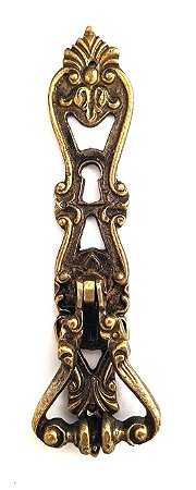 PUXADOR ESTILO COLONIAL, PARA MÓVEIS, COM FURO PARA CHAVE