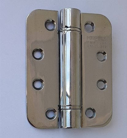 DOBRADIÇA VAI E VEM CANTO REDONDO-4 X 3 X 3MM INOX POLIDO
