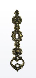 PUXADOR ESTILO COLONIAL COM FURO PARA CHAVE