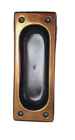 1085/4 L. FUMÊ - PUXADOR MODELO CONCHA DE EMBUTIR PARA JANELAS E PORTA DE ARMÁRIO