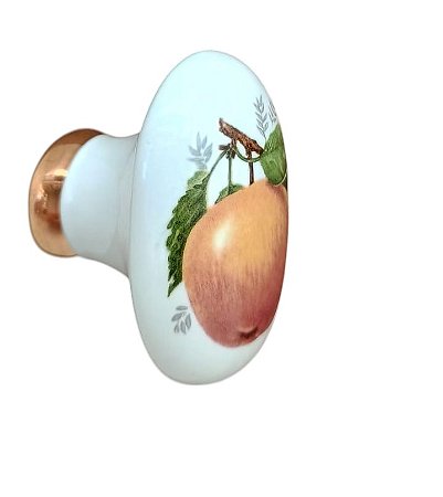 PUXADOR PORCELANA PARA MÓVEIS - 22 MAÇÃ