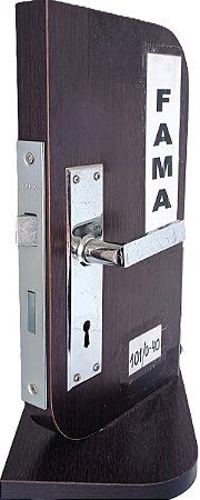 FECHADURA PARA PORTA INTERNA 40MM CROMADA FAMA