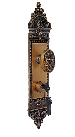 FECHADURA 55MM PARA PORTA EXTERNA AROUCA - 2 LOX REDONDA