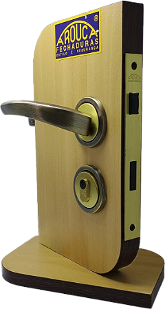 FECHADURA COLONIAL 55MM AROUCA L-LBT  PARA PORTA EXTERNA - R 38 LOX 50