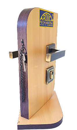 Fechadura Arouca 55mm para porta externa estilo Colonial  RQ 34 50 LOX