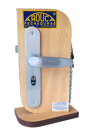 FECHADURA AROUCA 40MM PARA PORTA EXTERNA COM ACABAMENTO ACETINADO -039 51 AEE