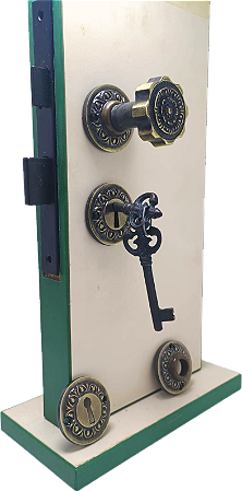 FECHADURA 40MM ESTILO COLONIAL PARA PORTA INTERNA HAGA - 8TR