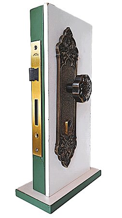 Fechadura 55mm Arouca para porta externa estilo Colonial - 3 T OVAL