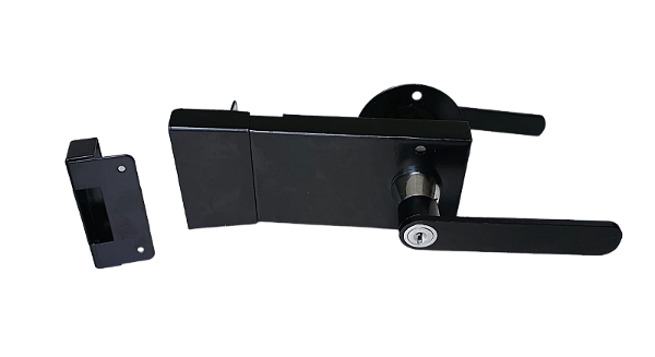 Fechadura 120mm de sobrepor com chave para porta corta fogo