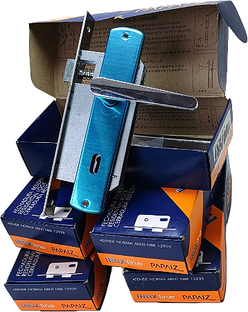 KIT COM 5 FECHADURAS PARA PORTA INTERNA CR 40MM PAPAIZ -00
