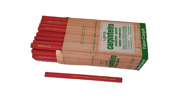 CAIXA COM 72 LÁPIS DE CARPINTEIRO FABER-CASTELL