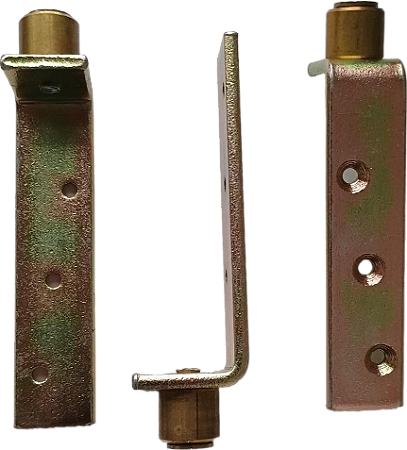KIT COM 3 GUIAS 19MM CANTO PARA PORTA DE CORRER - 22 F. REF -