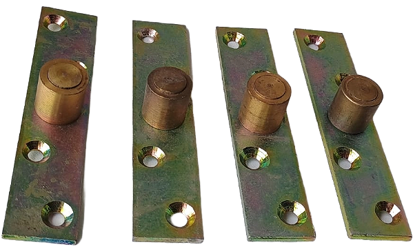KIT 4 PEÇAS - PINO PIVÔ GUIA PARA PORTA DE CORRER 16MM CENTRO - 21 F. REFORÇADO