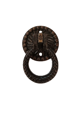 PUXADOR ZAMAG OXIDADO ESTILO COLONIAL PARA PORTAS E GAVETAS DE MÓVEIS - 1