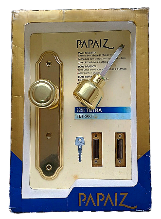 KIT FECHADURA TETRA PRINCIPAL + 2 FECHADURAS DE SEGURANÇA TETRA CHAVE - 165 TDO-50 3X1