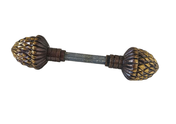 MAÇANETA PINHA PEQUENA COLONIAL LATÃO MACIÇO 1635/0