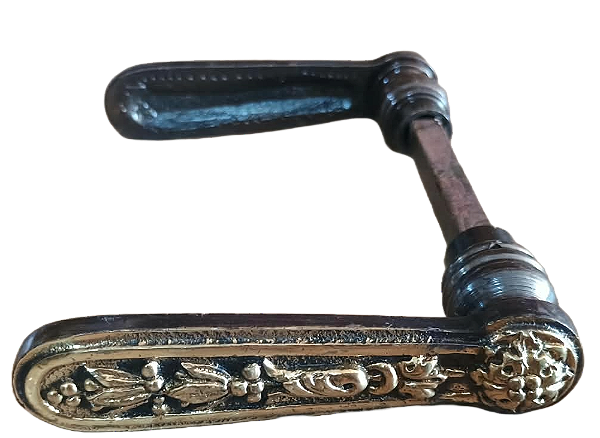 MAÇANETA (TRINCO) AVULSO COLONIAL EM LATÃO MACIÇO ESTILO RETRÔ (1641/1OV)