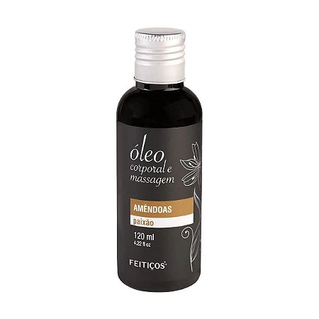 Óleo Aromático para Massagem Corporal - Amêndoas Paixão - 120ml - Feitiços