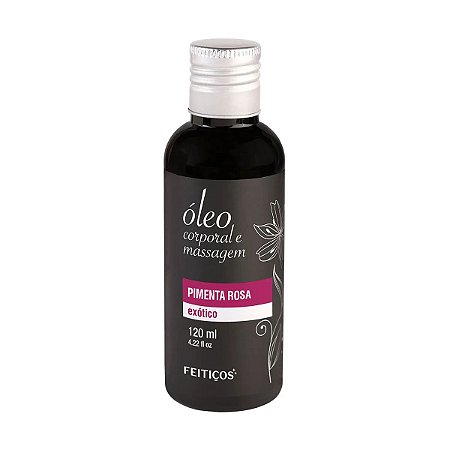 Óleo Aromático para Massagem Corporal - Pimenta Rosa Exótico - 120ml - Feitiços