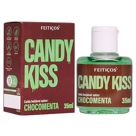 Gel Corporal Candy Kiss Beijável - Chocomenta - 35ml - Feitiços
