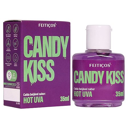 Gel Corporal Candy Kiss Beijável - Hot Uva - 35ml - Feitiços