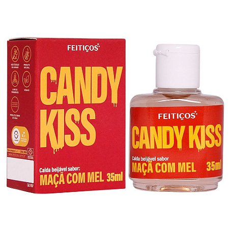 Gel Corporal Candy Kiss Beijável - Maçã com Mel - 35ml - Feitiços