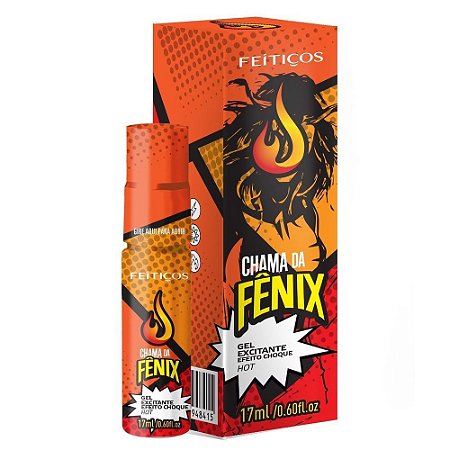 Gel Excitante e Lubrificante Chama da Fênix Efeito Hot - 17ml - Feitiços