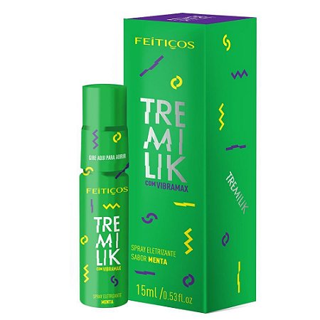Spray Excitante Beijável Tremilik Com Vibramax - Menta - 15ml - Feitiços