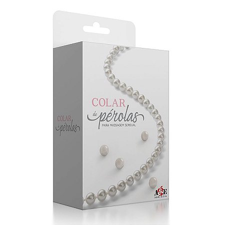 Colar de Pérolas para Massagem Sensual - Adão e Eva