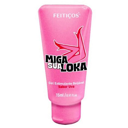 Gel Estimulante e Lubrificante Miga Sua Loka - Uva - 15ml - Feitiços