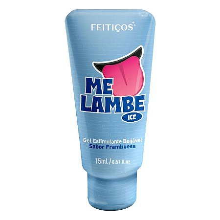 Gel Estimulante e Lubrificante Me Lambe Ice - Framboesa - 15ml - Feitiços