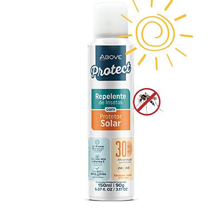Protetor solar PFS 30 com repelente de insetos