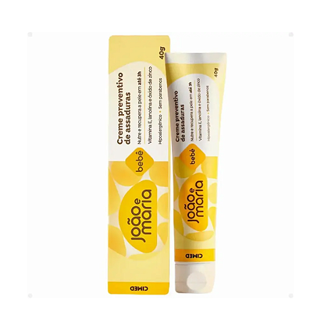 Creme Preventivo de Assaduras João e Maria 40g Vitamina E Lanolina